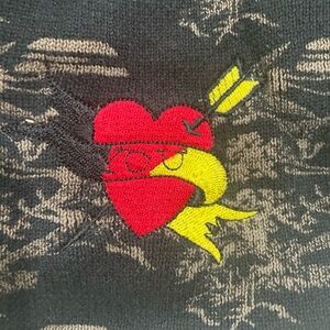 Comme des Garçons Heart and Arrow Embroidered Tee